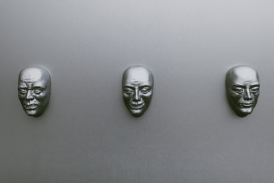 Three silver mask
